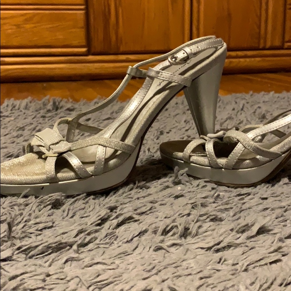 Silver shoes